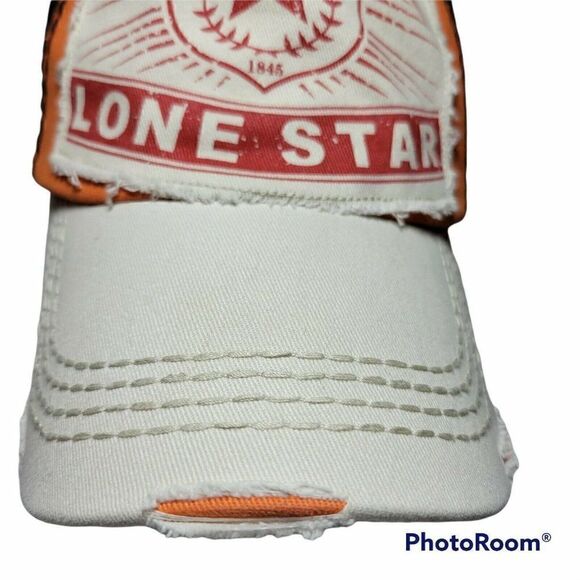 KBETHOS Lonestar Snapback Hat Distressed Baseball Cap Mesh Back Adjustable - Picture 4 of 11